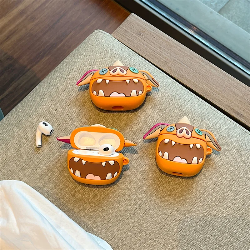 

3D Pumpkin Pig Case for AirPods Pro2 Airpod Pro 1 2 3 Bluetooth Earbuds Charging Box Protective Earphone Case Cover