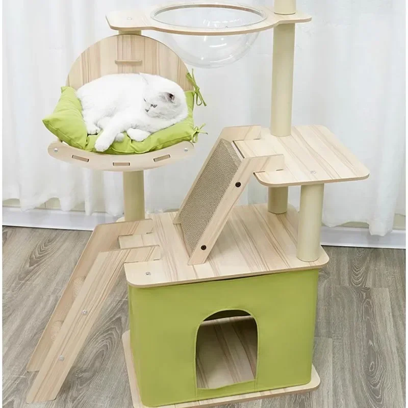 

Tower Bed Toy Cat Accessories Villa Scratch Climbing Tree Beds Shelf Condo Cat House Playground Gato Accesorios Cat Furnitures