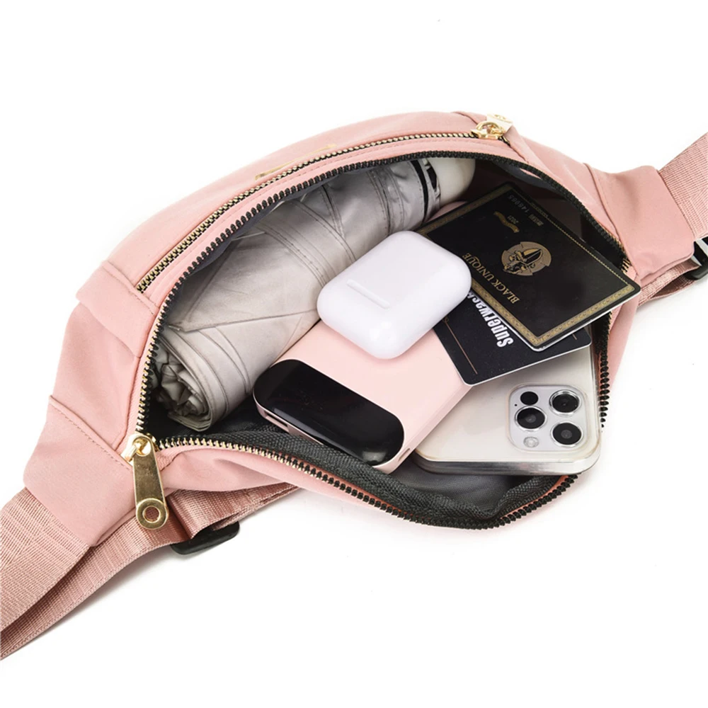 Fashion Waist Bag for Women Portable Large Capacity Leisure Crossbody Chest Bags Waist Packs Lightweight Oxford Leisure Belt New