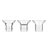 3PCS Breast Milk Pump Flange Inserts Breast Converter Practical Breast Pump Replacement 17mm 19mm 21mm 6