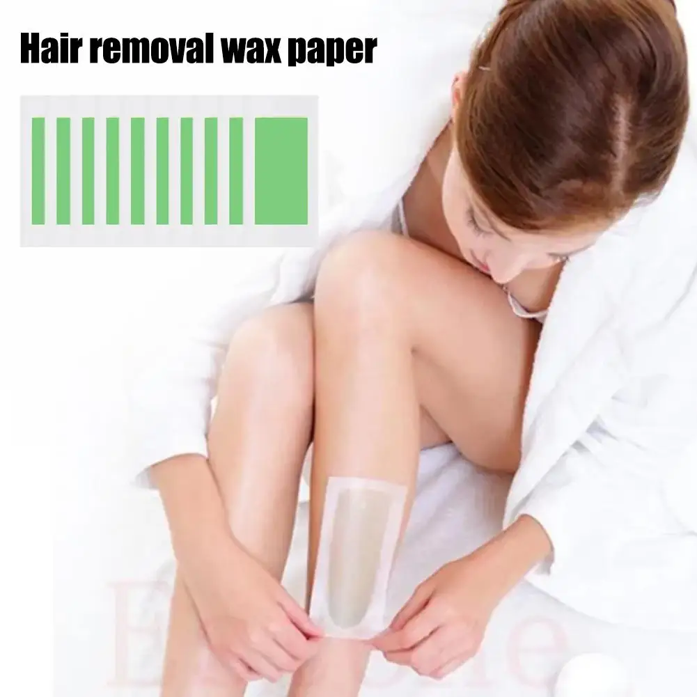 10 Sheets Hair Removal Wax Strips Painless Armpit Lips Stickers Tools Wax Eyebrow Beauty Paper Women Leg Hair Remove Face B Z6N0 3