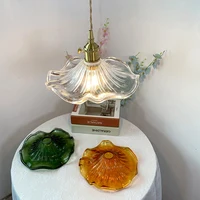 Home Simple LED Pendant Light Fixture Bedroom Living Room Bar Colorful Glass Copper Hanging Lamp Light Edison Ceiling Chandelier 4