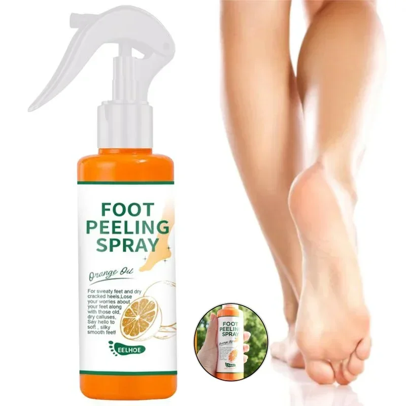 

Foot Peeling Spray Orange Essence Pedicure Hands Dead Skin Remove Exfoliator Mask Knee Feet Care Foot Spa Repair Health 100ml