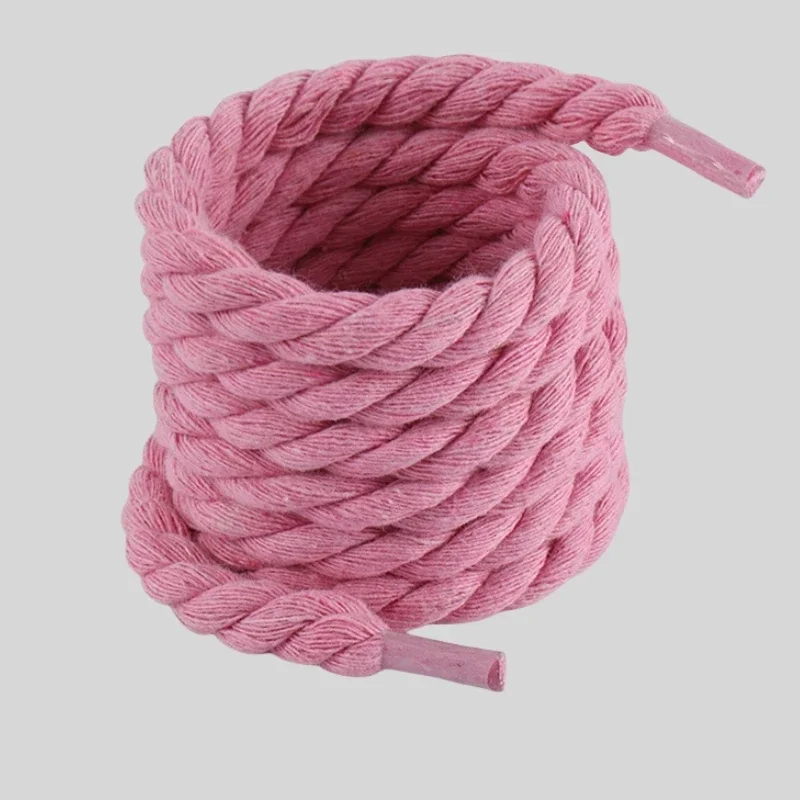 Sport Shoelaces 2PCS 10mm Width Round Linen Shoelaces for Sneakers Board Shoes Canvas AF1/AJ Shoe Rope Sport Shoelace Decoration 100cm
