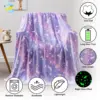 1pc Unicorn Glow in The Dark Blanket, Unicorn Blanket for Girls/Kids Age 3-12, Toddler Soft Fleece Blanket Throw Birthday Gift 6