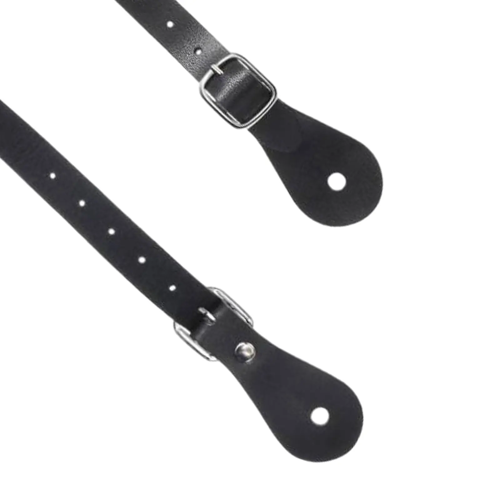 2 Pack Durable Equestrian Adjustable British Boot Straps Premium Women Men Spur Straps for Horse Riding Accessories 6