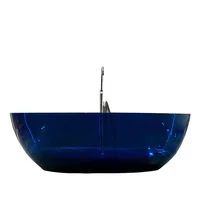 Multi-Size Household Indoor Adult Acrylic Bathtub Hot Selling High Quality Colorful Transparent Freestanding Bathtub 1