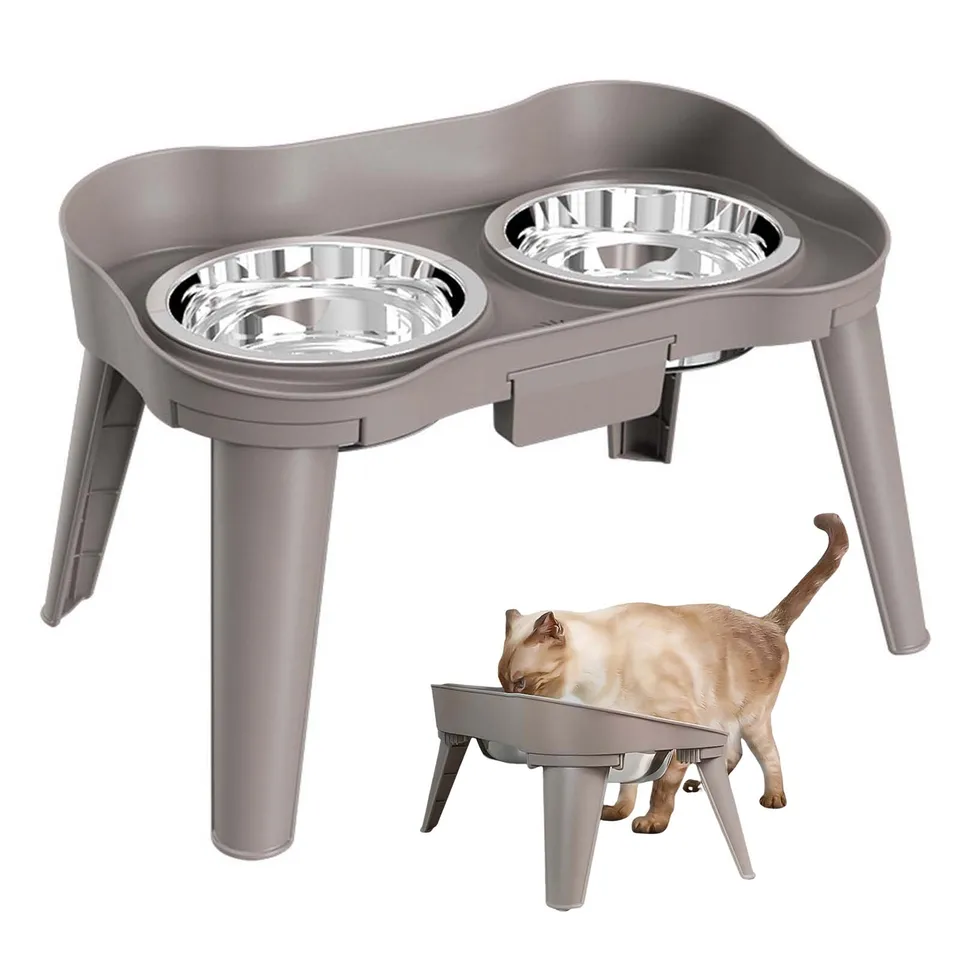 Elevated Stainless Steel Dog Feeder for Comfort