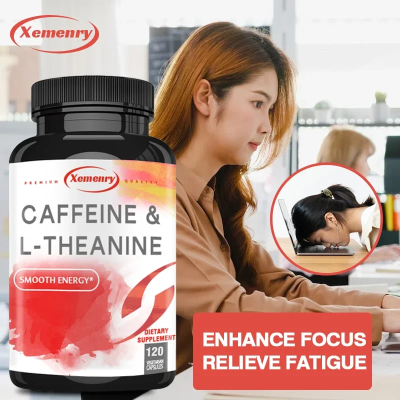 Caffeine 50 Mg and L-Theanine 100 Mg Capsules caffeine l theanine capsules