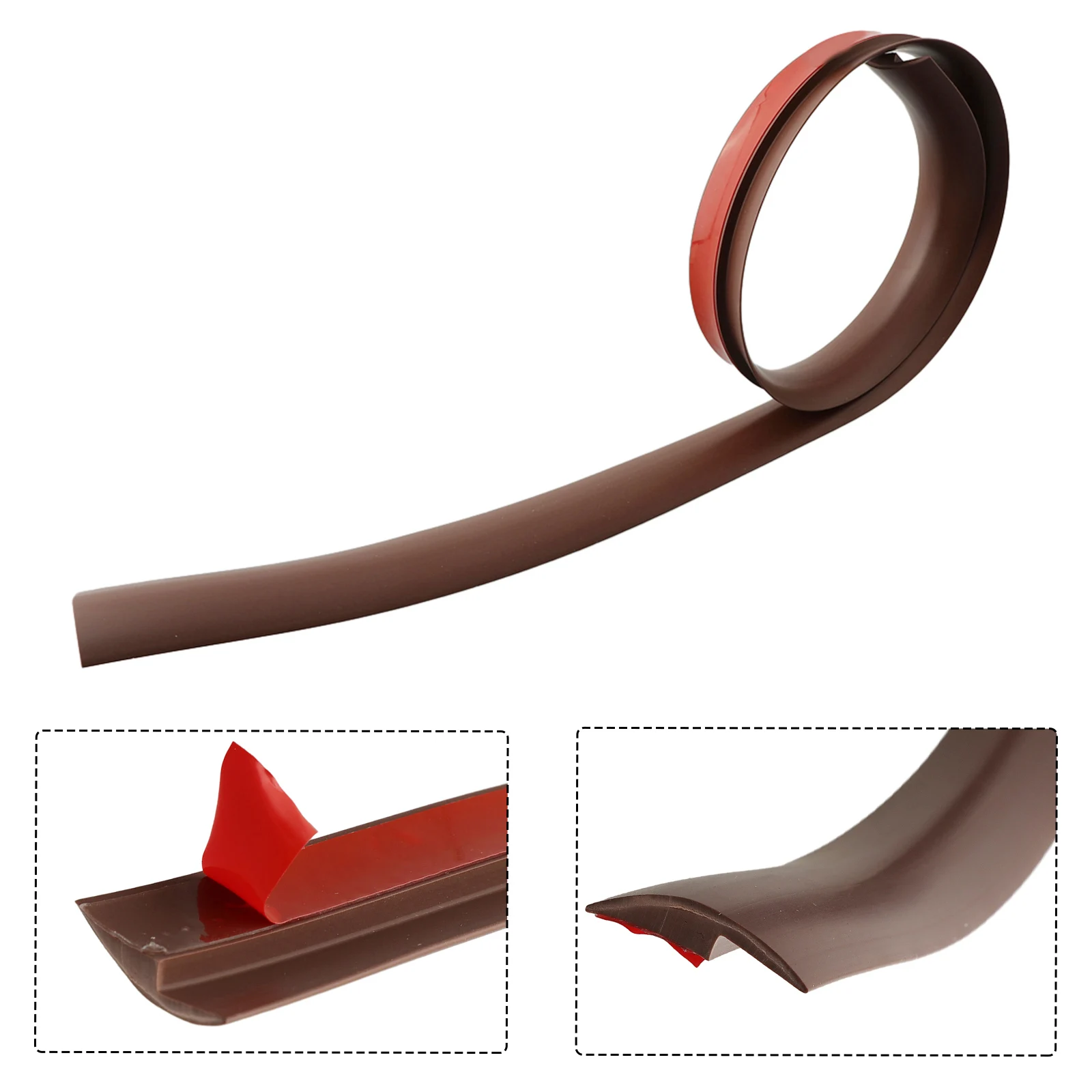 Description Picture 4 of itemFloor Transition Strip Edge Closing Self-Adhesive- Flat Laminate Floor Cover Strip Floor Edge Trim Threshold Sealing Strips