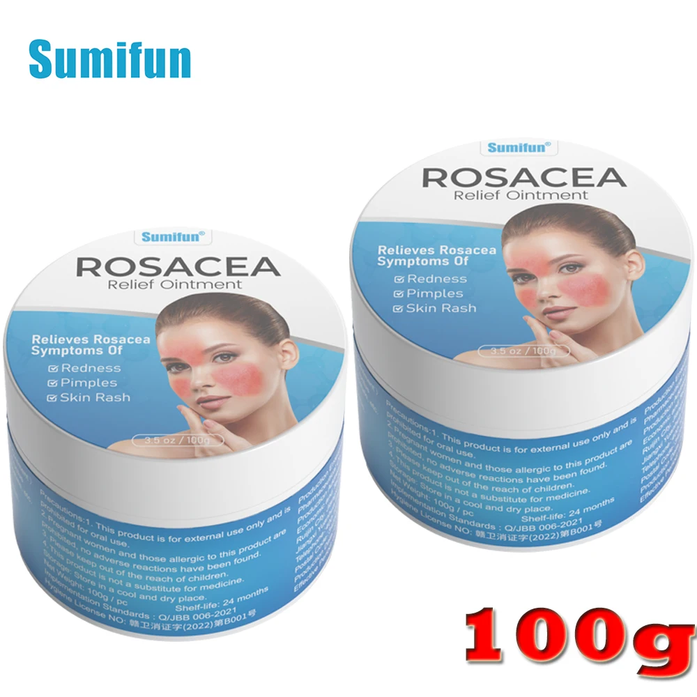 

100g Rosacea Ointment Treatment Red Nose Acne Cream Relieve Skin Redness Chinese Herbal Medicine Shrink Pores