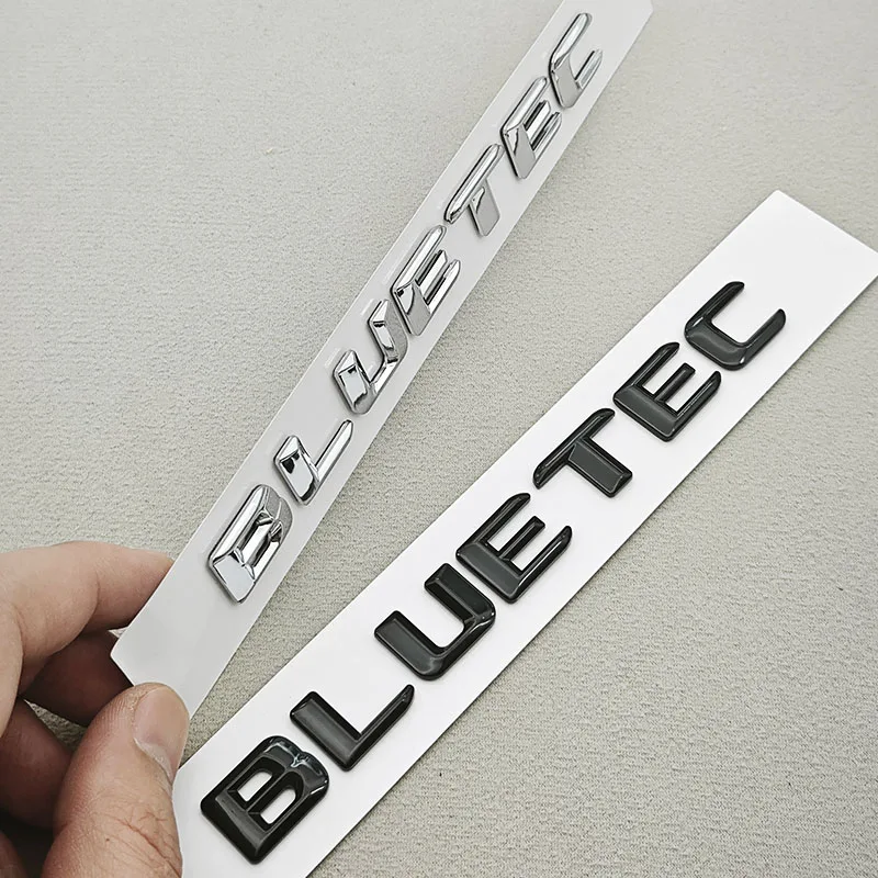 메르세데스 벤츠 디젤 레터 로고 블루텍 사이드 펜더 배지 리어 트렁크 엠블럼 데칼 C E S GLE 클래스 자동차 외장 액세서리