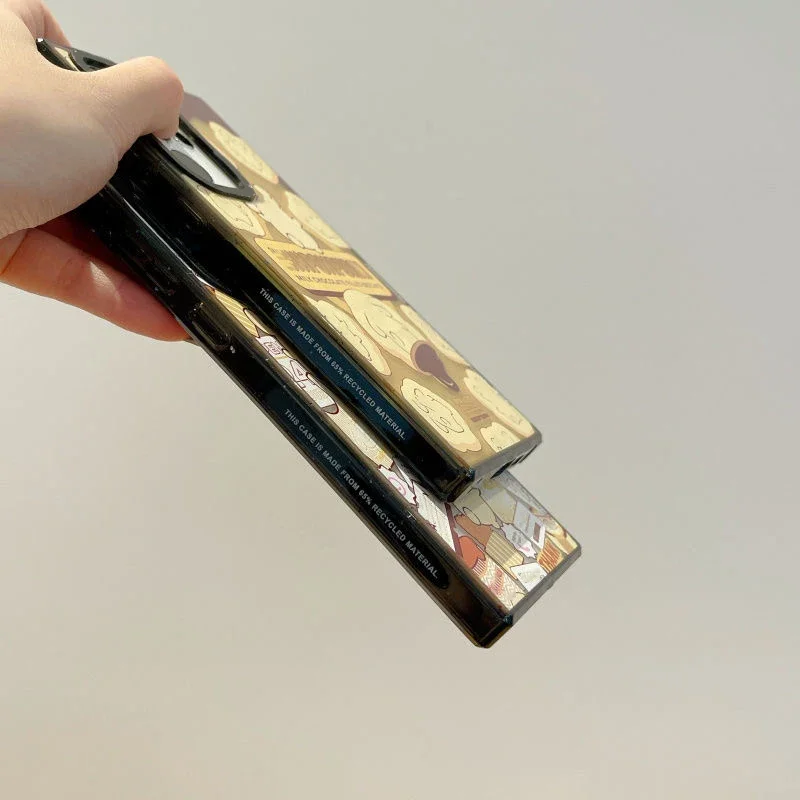 Dessert Dog MagSafe Acrylic Black Border Case for Samsung Galaxy S22 Ultra S23 Ultra S24 Ultra Cover Protective Shell