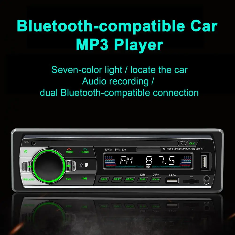 

Автомобильный MP3-плеер с поддержкой Bluetooth и быстрой зарядки, 1 комплект