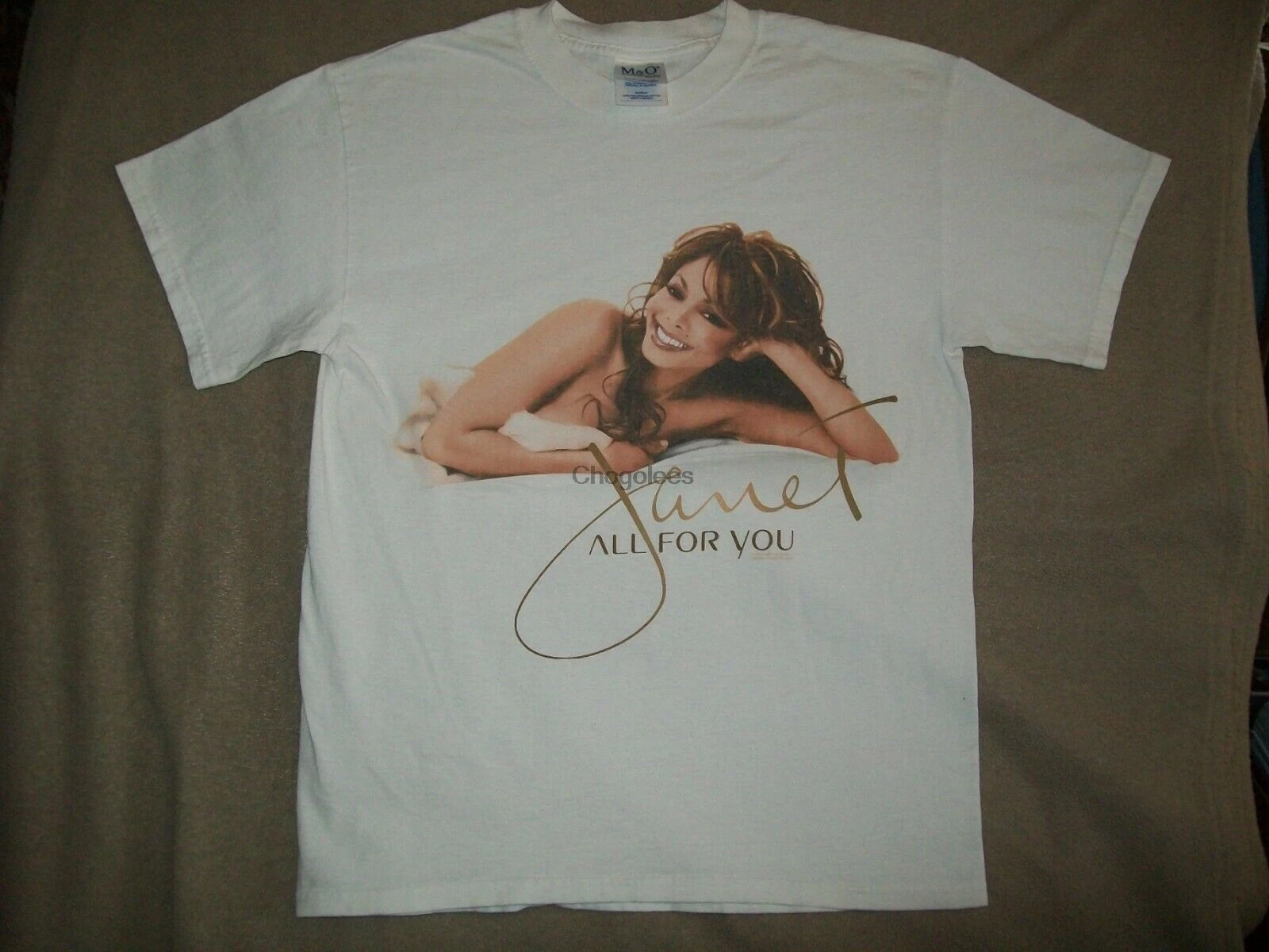 JANET JACKSON 2001 ALL FOR YOU TOUR T SHIRT MEDIUM VERY EXCELLENT CONDITION