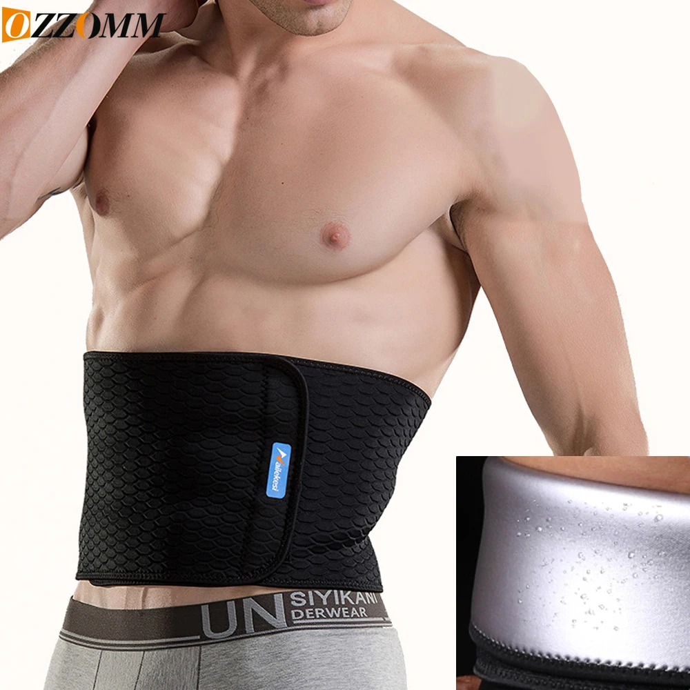 1PCS Men Women SBR Waist Trainer Back Supports Slim Body Shaper Belt Sauna Strap Sport Top Brace Slimming