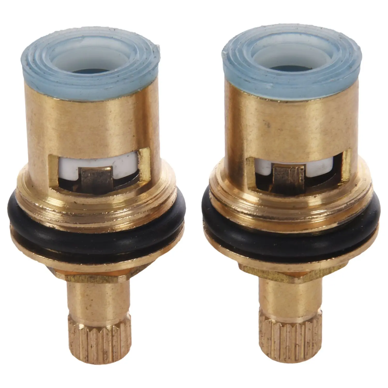 2 pcs 1/2 inch 20 Teeth Ceramic Tap Disc Quarter Turn Valve Replacement Hot Cold