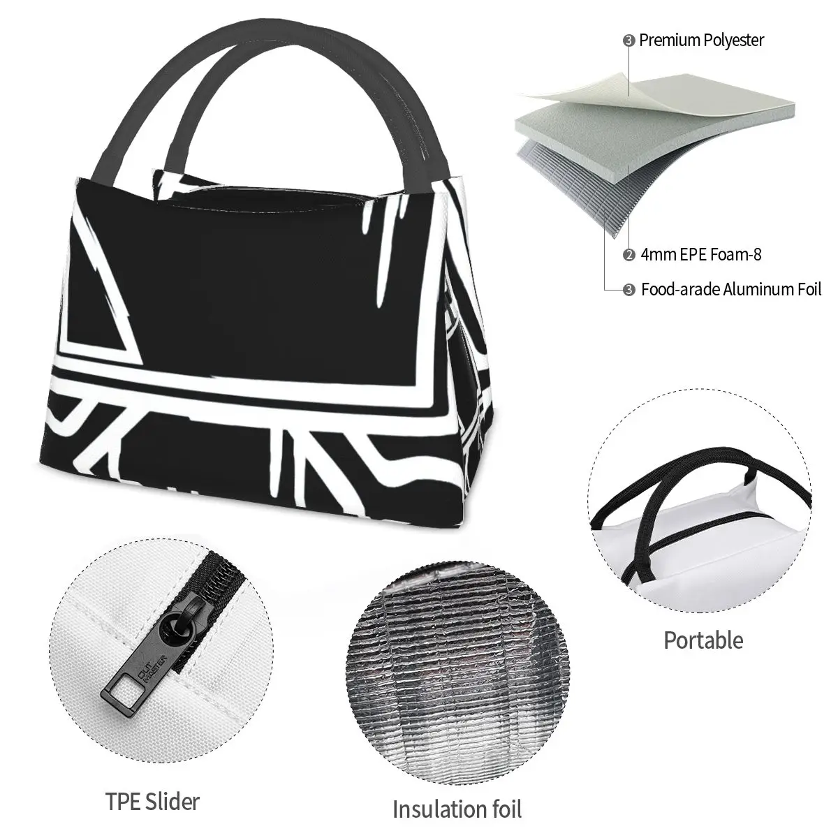 Uzi Doorman Bone Batttery Portable insulation bag for Cooler Thermal Food Office Pinic Container