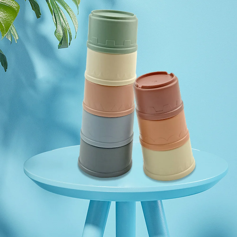 Stacking Cups Toy Pet Toys For Rabbits Multi-colored Reusable Small Animals Puzzle Toys For Hiding Food Playing Home