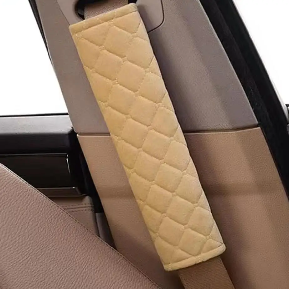 Car Soft Seat Belt Cover Auto Seat Belt Covers Safety Belts Shoulder Protection With Warm Plush Auto Interior Accessories