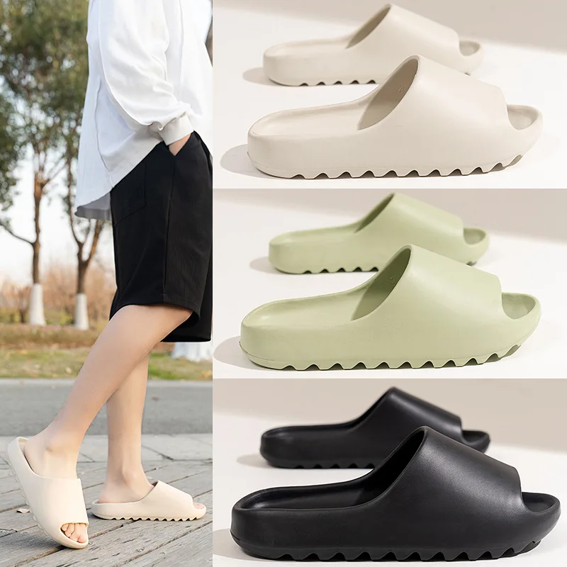 

New Summer Slippers Men Women EVA Soft Bottom Indoor Home Slides Sandals Light Beach Shoes Male Slippers Flip Flops