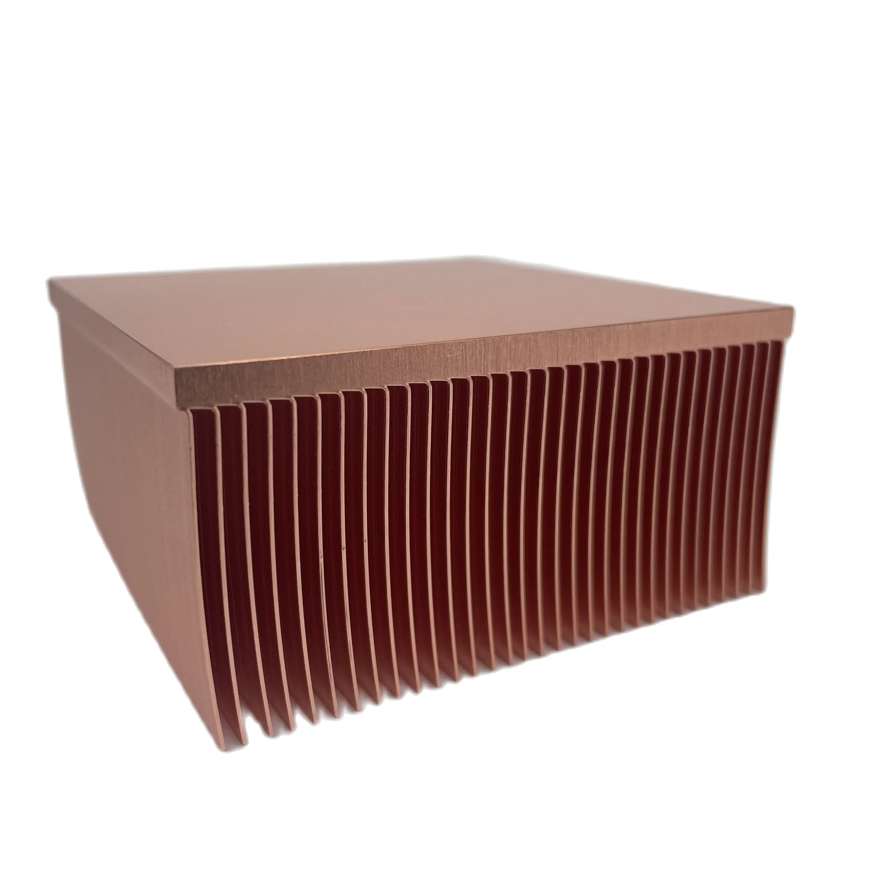 Dissipador de Cobre Puro para Esquiar Fin Equipamento Industrial 80x80x40 mm - Imagem 3