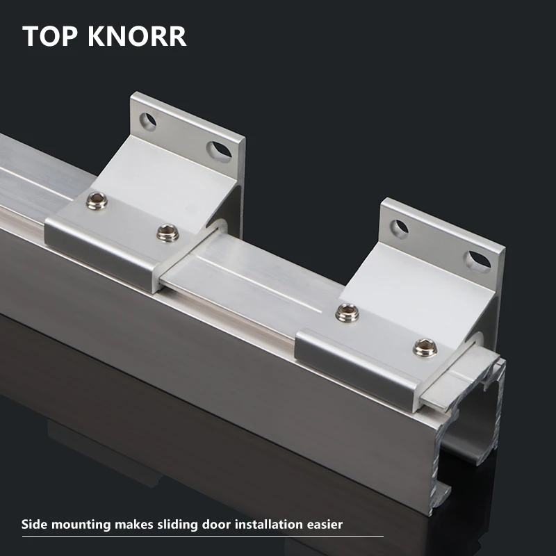 TOPKNORR 슬라이딩 도어 슬라이딩 휠, 슬라이딩 레일 측면 장착, 사이드 장식, 알루미늄 슬라이딩 도어, 주방 버퍼 트랙 