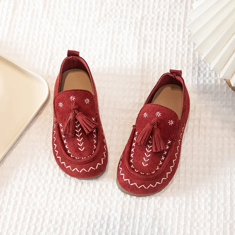 Soft Sole Moccasins Girls Autumn School Loafers
