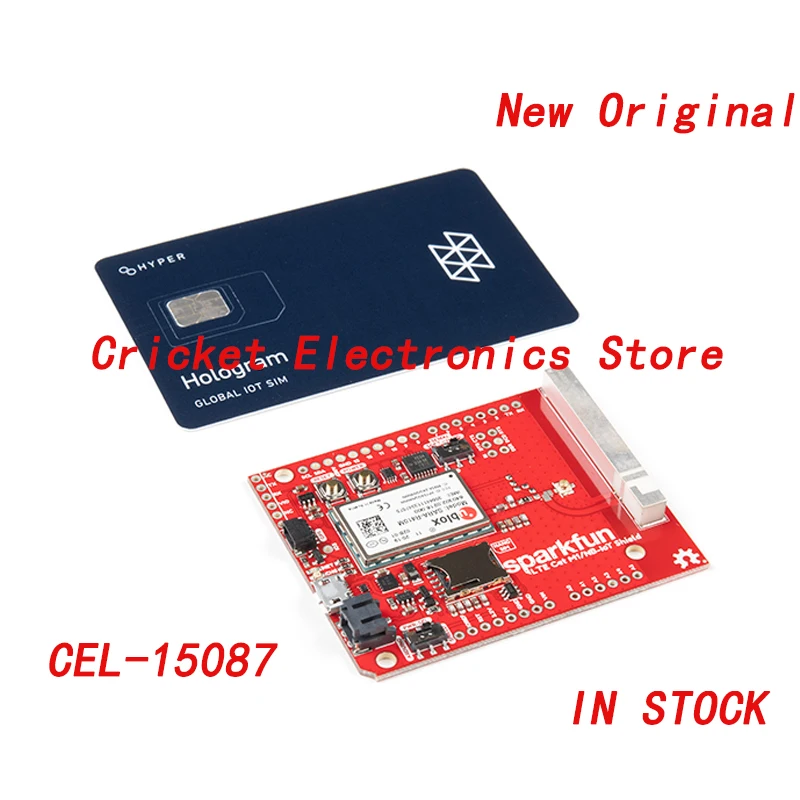 

CEL-15087 SparkFun LTE CAT M1/NB-IoT Shield - SARA-R4 (with Hologram SIM Card)