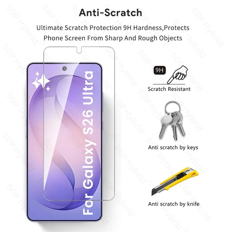 6-in-1 Ultra Durable Protective Glass Screen and Camera Protector