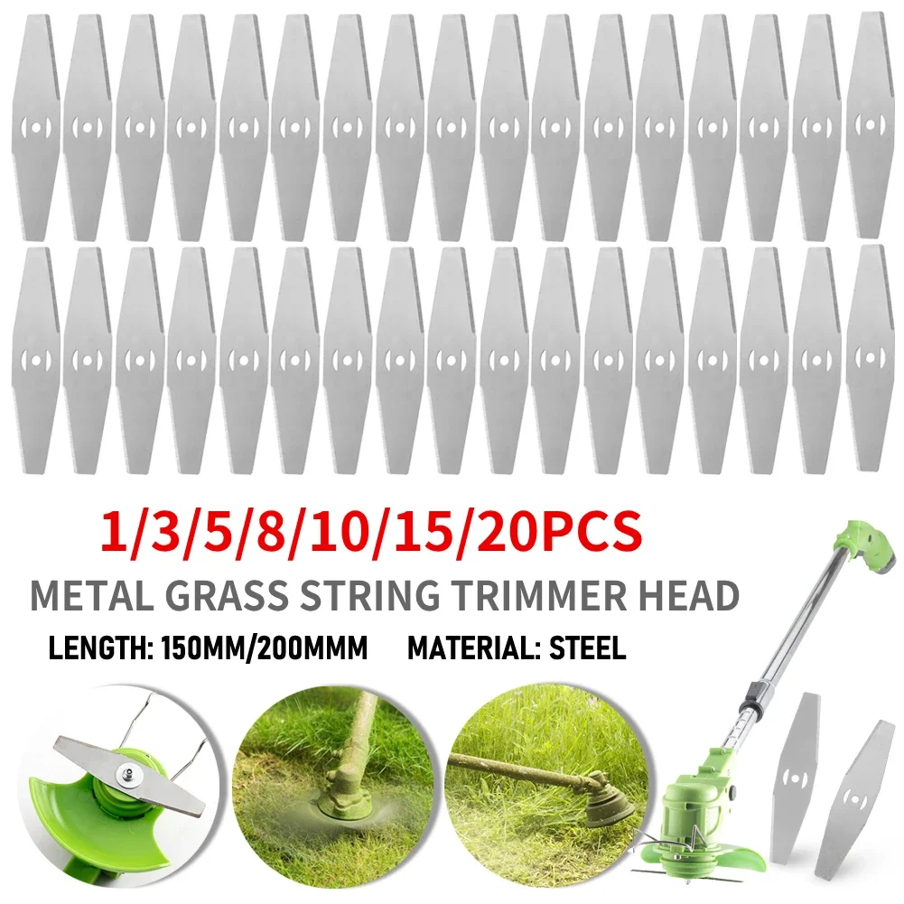 150/200mm Metal Grass String Trimmer Head Replacement Saw Blades Lawn Mower Fittings Parts Home Garden Power Tools Replacement grass trimmer head lawn mower trimmer blade grass trimmer blade mower accessories