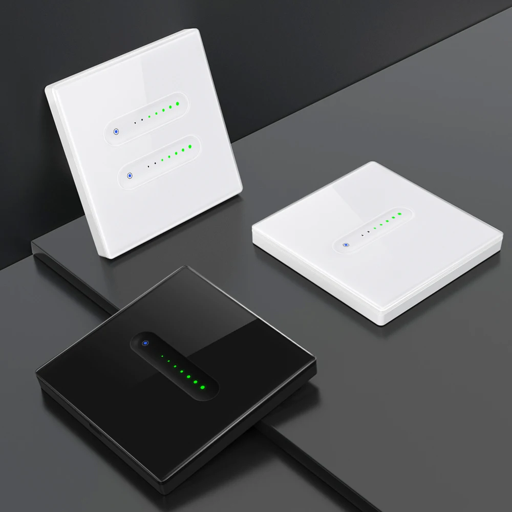 WiFi Smart Dimmer Switch,Groove design with Sliding Indicator Light,Support Brig