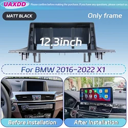 Premium Android Base Frame Kit for BMW 2 - Din Car Center Fascia (For 2016 - 2022 BMW X1)