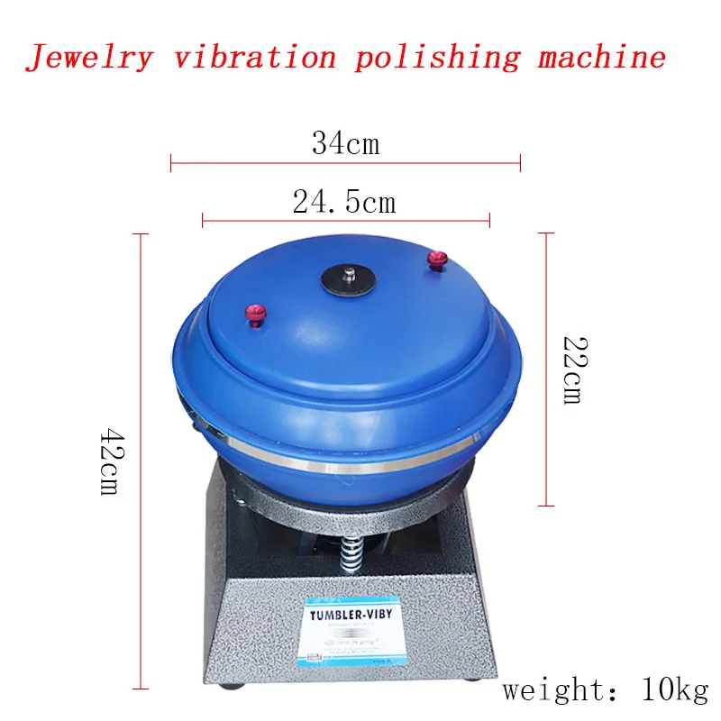 110V/220V 3Kg Capacity Vibratory Rock Tumbler Jewelry Polisher Brass Tumbler  for Jade Jadeite and Beeswax Polish