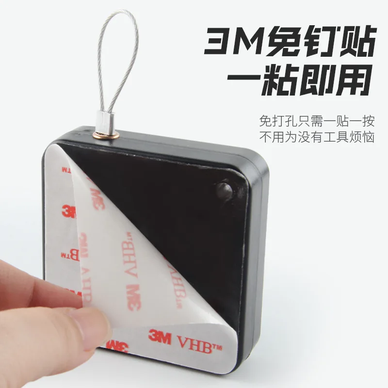 풀 로프 문짝 클로저 비 펀칭 텔레스코픽 침실 욕실 슬라이딩 문짝, 자동 리바운드, 두꺼운 풀 로프 문짝 클로징