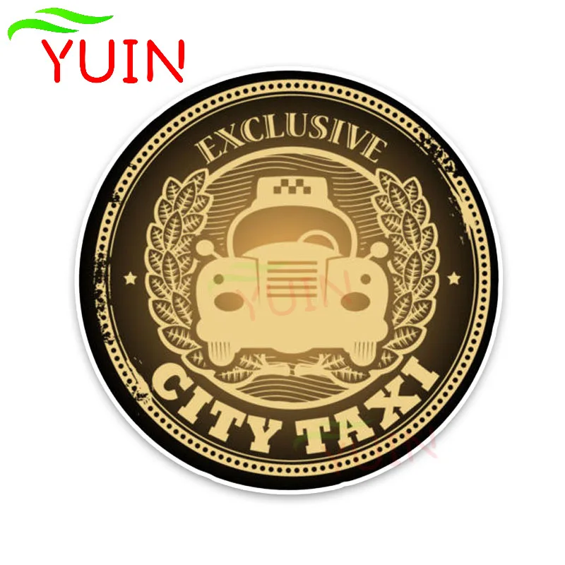 

Fashion CITY TAXI EMBLEM Window Car Sticker Personality Motorcycle Cars Accessories PVC Decoration Waterproof Decal 14*14cm