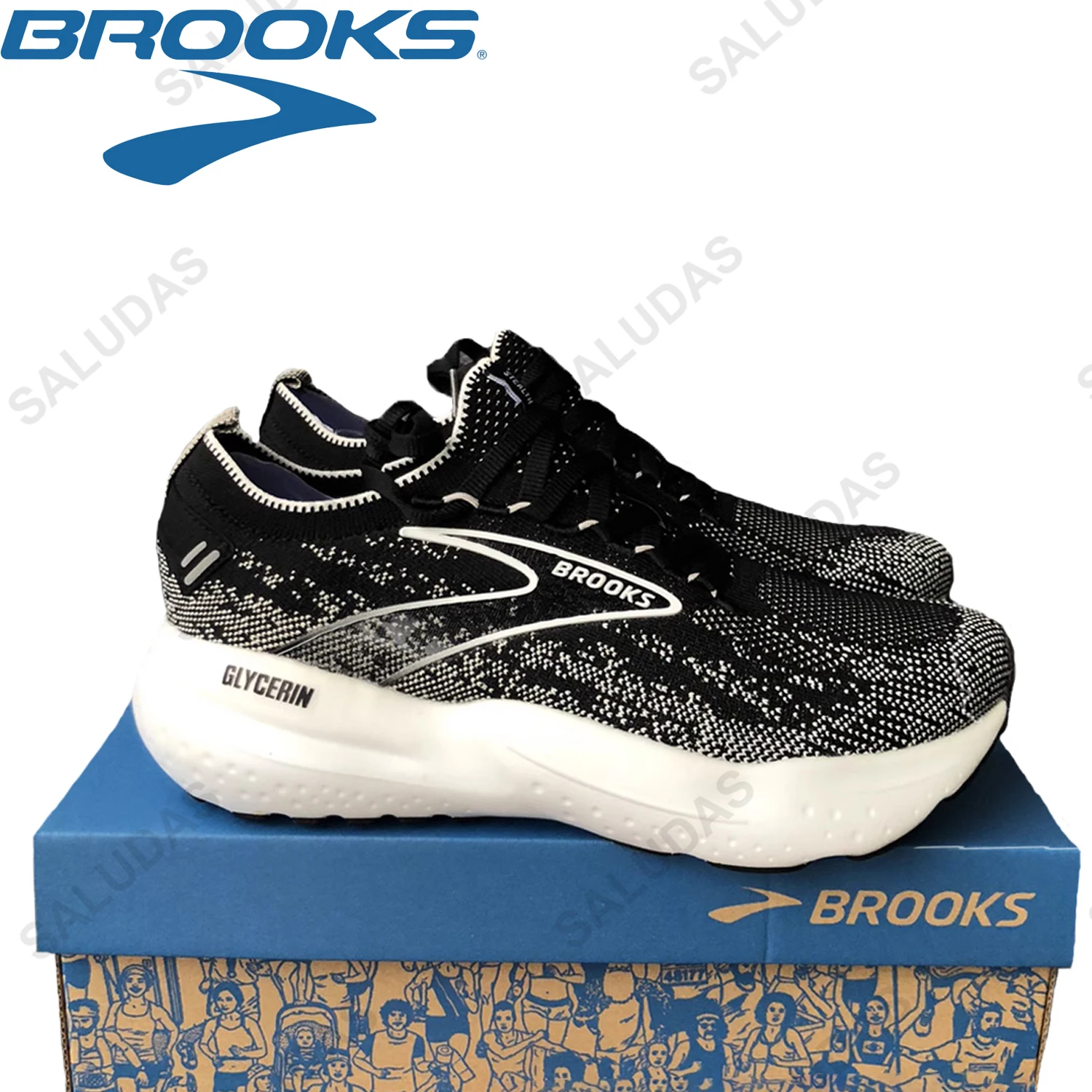 Brooks Glycerin 21 Running Shoes Men Outdoor Cushioned Stretch Marathon  Joggers for Men Lightweight Breathable Tennis Sneakers - AliExpress