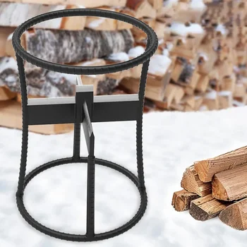 Cale de fendage portable pour l'extérieur, machine à bois en acier, économie de main-d 'œuvre, fendeuses de bois de chauffage, fendage de bois domestique, outils à main de jardin 1