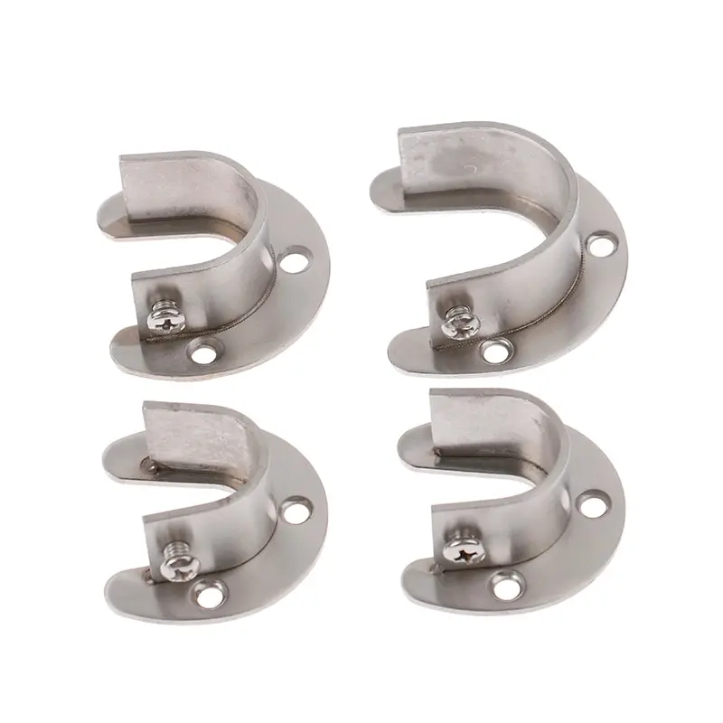 Description Picture 5 of item19/22/25/32mm Wardrobe Bracket Stainless Steel Rod Socket Flange Rod Holder Shower Curtain Rod Mount Holder Tension Retainer