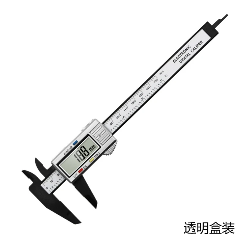 

Electronic Digital Vernier Caliper,Stainless Steel Caliper 150mm/0-6 inch Measuring Tools LCD-Screen