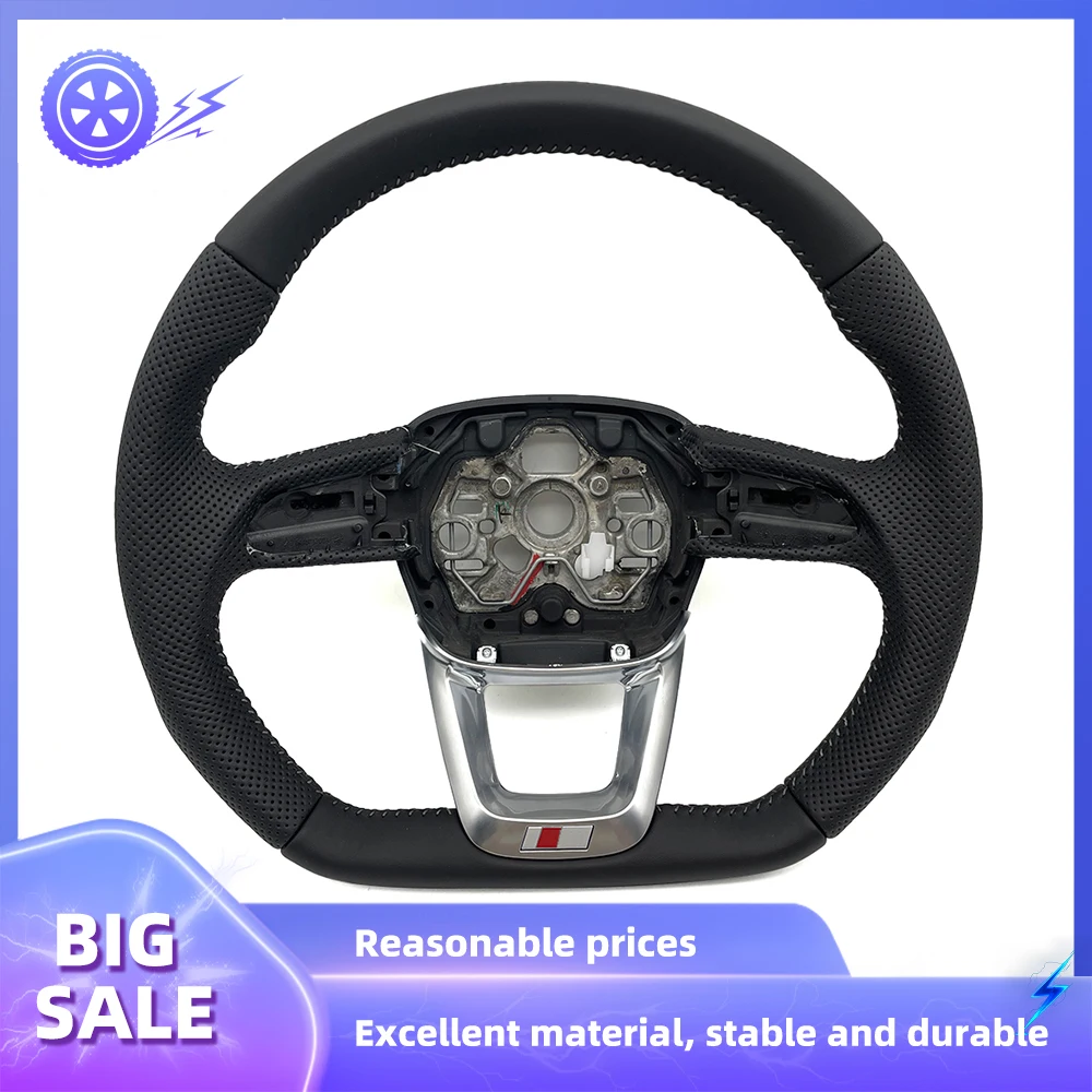 

Multi functional leather perforated steering wheel, suitable for Audi Q3