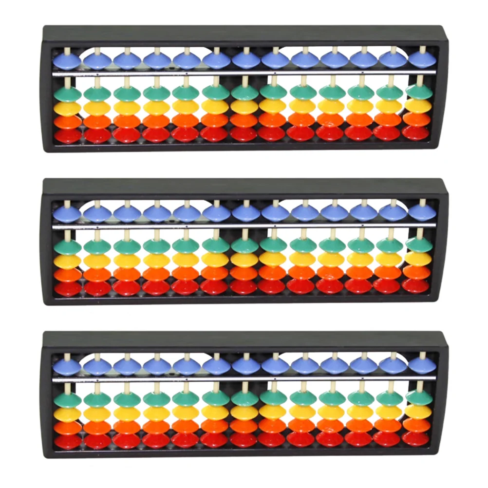 

3 Pcs Abacus Student Childrens Educational Toy Arithmetic Portable Calculating Tool