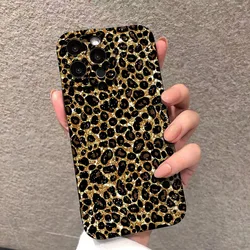 Leopard Print Silicone Phone Case - Soft Protective Cover - iPhone 12 Mini (2)
