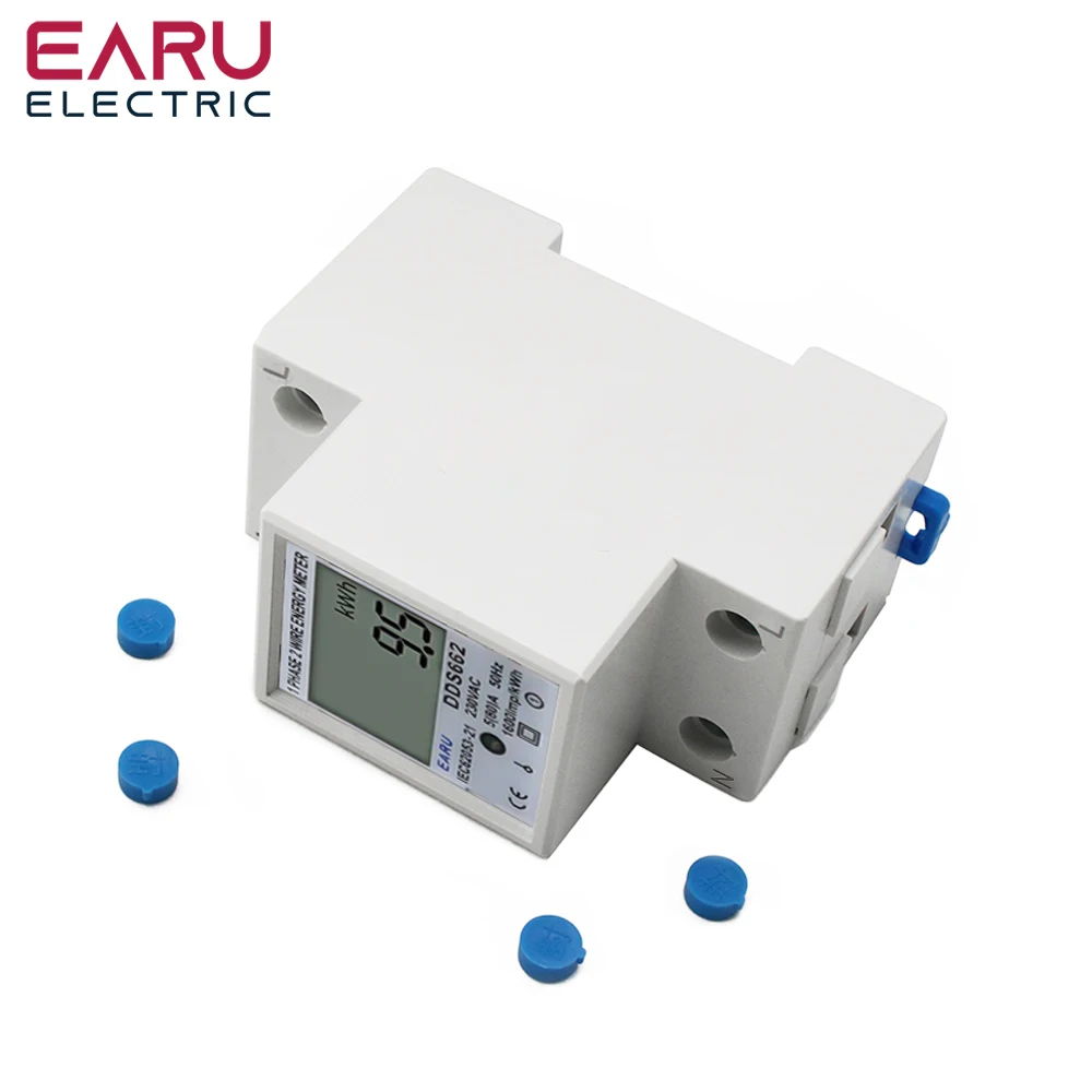 Din  ܻ 2  LCD  ÷ °,  Һ ,  跮 KWh, AC 230V, 50Hz