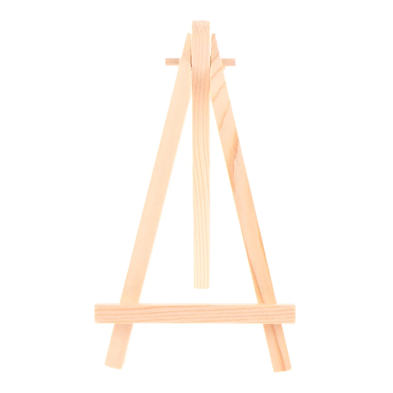 9*16cm Mini Wood Artist Tripod Painting Easel For Photo Painting Postcard Display Holder Frame Cute Desk Decor