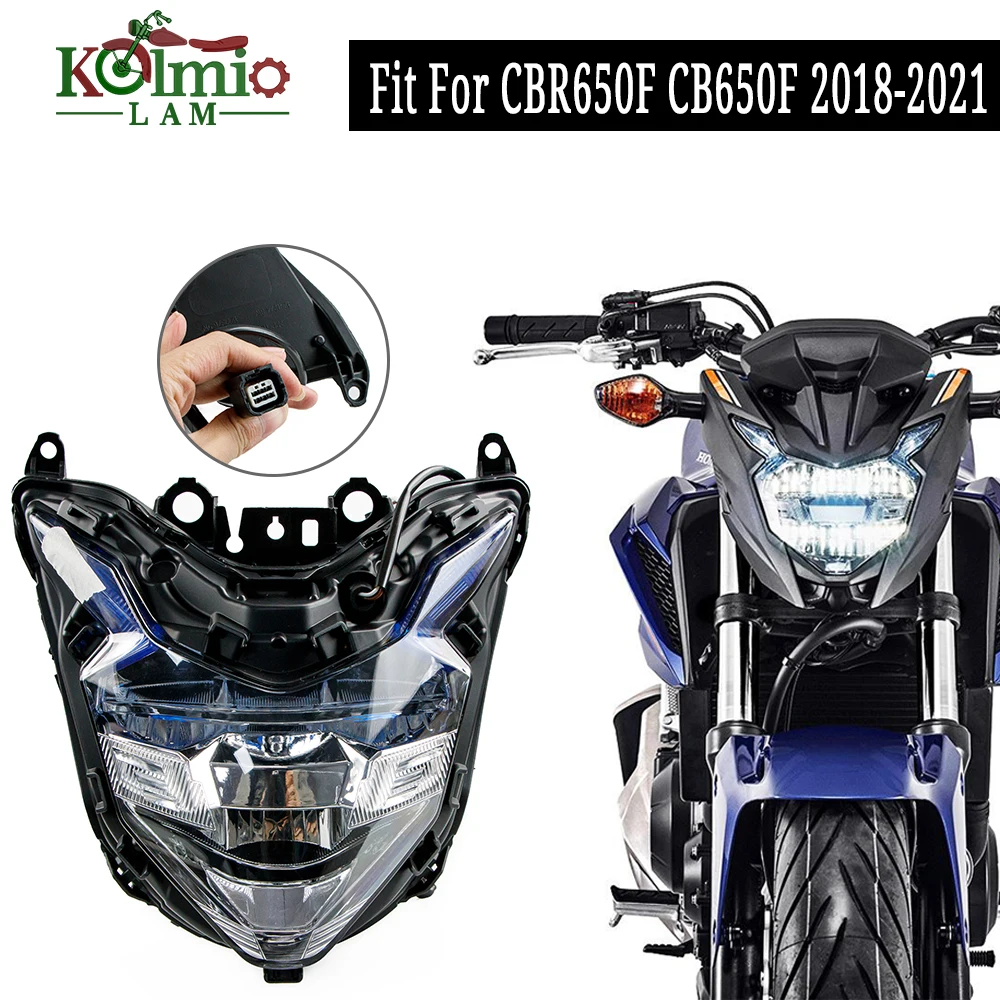 

Fit For Honda CBR650F CB650F 2018 - 2021 Motorcycle LED Headlight Assembly Headlamp Light CBR CB 650F 2019 2020 18 19 20 21