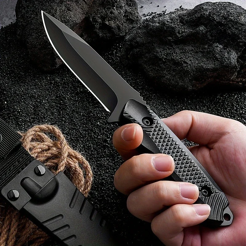 1pc High Hardness Folding Pocket Knife With Sheath 4