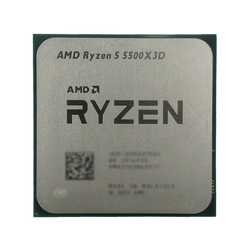 AMD 라이젠 5 5500X3D 3GHz 6코어 12스레드 CPU 소켓 AM4 게이밍용 DDR4 L3 96M 캐시 105W 7nm 프로세스 (쿨링팬 미포함)