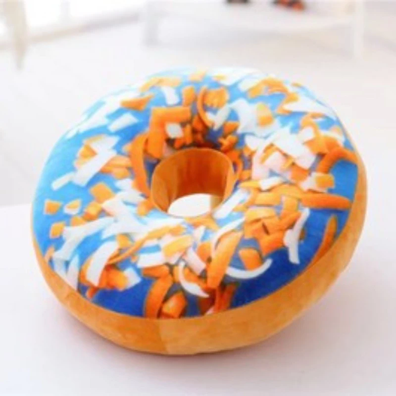 Simulation 3D Sweet Donut Pillow Creative Plush Toy Office Sofa Waist Pillow Seat Cushion Sleeping Pillow Student Napping 5