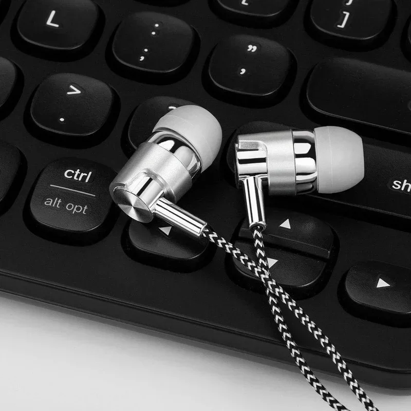 3.5mm In-Ear Stereo Earbuds Earphone Wired Nylon Weave Cable Headset With Mic For Xiaomi wired earphones in ear headphones in ear earphones wired headphones wired earplugs
